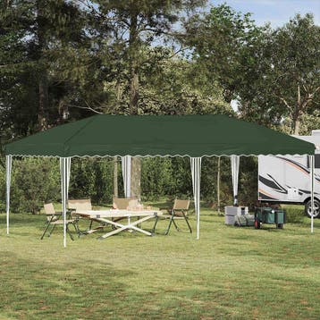 vidaXL Pop-up partytent 575 x 290 x 245 cm Groen, Verzenden, Nieuw, Partytent