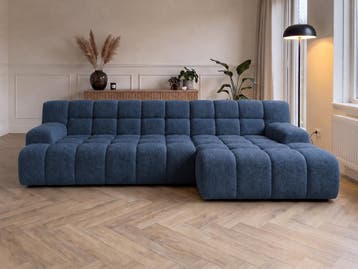 Loungebank Zuidlaren - loungebanken - Blauw, Nieuw, 150 cm of meer, Stof, 300 cm of meer