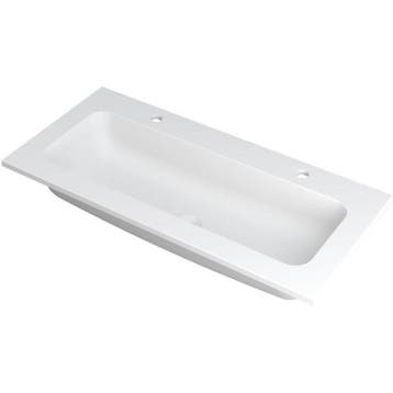 INK Faktor Wastafel Polystone Centraal met 2 Kraangaten -, Ophalen of Verzenden, Nieuw