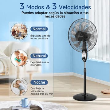 Ventilator staand - Statiefventilator - Staande ventilator -, Verzenden, Zo goed als nieuw