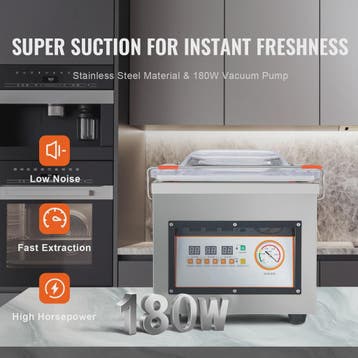 SucceBuy DZ-260C Chamber Vacuum Sealer - 320W Krachtige Vacu, Verzenden, Nieuw in verpakking