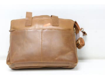 BURKELY Vintage Jesse - Aktetas - Laptopvak 14 inch - Cognac, Verzenden, Zo goed als nieuw