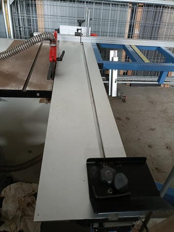 HBM 1600 Professionele paneelzaag + cirkelzaagtafel, Ophalen, Gebruikt, Cirkelzaag, 70 mm of meer