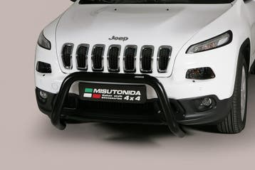 Pushbar | geschikt voor Jeep | Cherokee 14- 5d suv. | RVS zw, Verzenden