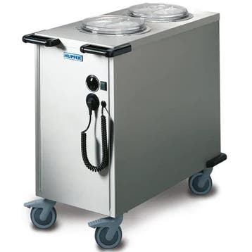 Bordendispenser  RVS  100°C  Geforceerd  138 Borden Ø19, Verzenden, Nieuw in verpakking