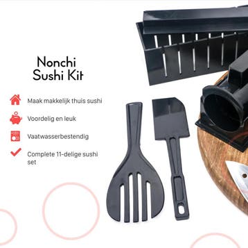 Nonchi XXL Sushi Maker - Complete Sushi Set - 13-delig -, Ophalen of Verzenden, Zo goed als nieuw