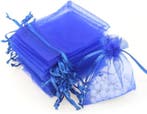 c.a. 50 x blauwe organza zakjes 9 x 12cm, Ophalen of Verzenden, Nieuw