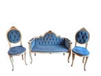 Fauteuil - Hout - Salotto-set, Antiek en Kunst