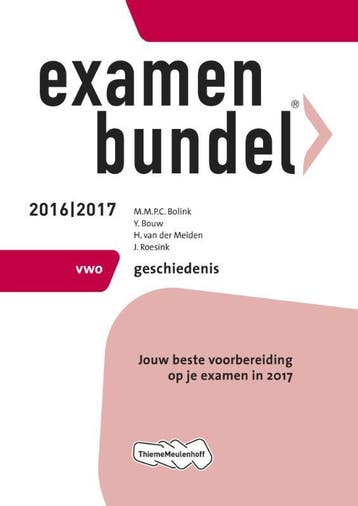 Examenbundel vwo Geschiedenis 2016/2017 - M.M.P.C. Bolink, Verzenden, Gelezen, M.M.P.C. Bolink