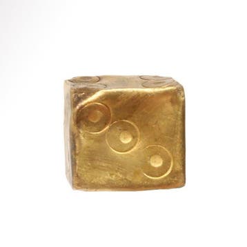 Replica van een oude Romein Goud Dice