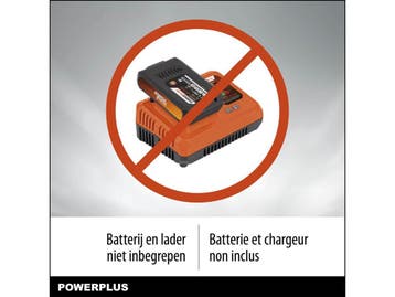 Powerplus POWDPG75561 - Accu grasmaaier - 20 V - 340 mm, Tuin en Terras, Grasmaaiers, Verzenden, Nieuw, Powerplus