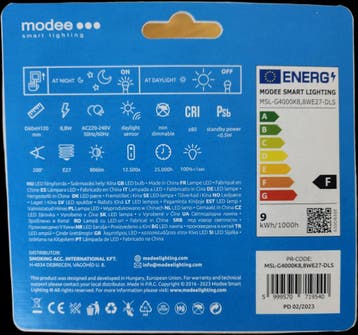 Modee LED Dag/Nacht Sensor lamp E27 8.8W 806lm 4000K Koel..., Huis en Inrichting, Ophalen of Verzenden, Nieuw