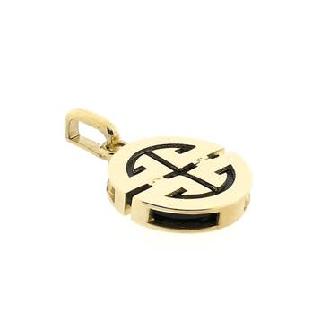 Gouden hanger van Chinees gelukssymbool (Hanger of bedel), Ophalen of Verzenden, Gebruikt, Goud, Overige merken