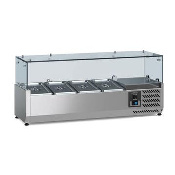 Ecofrost Opzetkoelvitrine 4x 1/3 GN | RVS | 1200mm, Ophalen of Verzenden, Nieuw