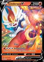 Cinderace V 044/264 (Fusion Strike), Ophalen of Verzenden, Nieuw, Losse kaart, Foil
