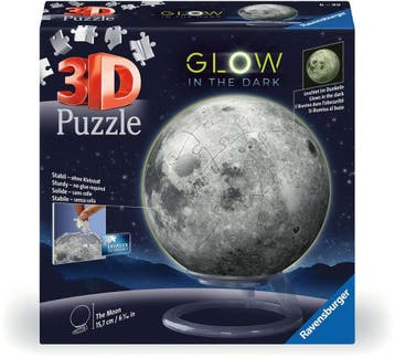 Maan Glow in the Dark 3D Puzzel (72 stukjes) | Ravensburger, Hobby en Vrije tijd, Verzenden, Nieuw