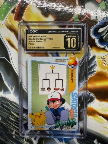 Pokémon - 1 Graded card - Pikachu, Ash 67 - CGC Pristine 10, Nieuw