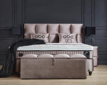 Opberg Boxspring Phantom – Beige, Verzenden, Nieuw, Beige, Modern