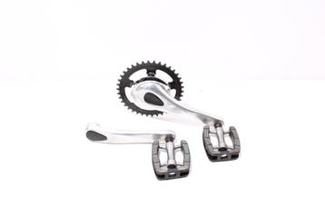Cranks, trappers en tandwiel | Sparta | SP2 | ZILVER 38 t..., Fietsen en Brommers, Fietsonderdelen, Verzenden, Nieuw