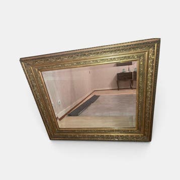 Wandspiegel - Hout, Goud, Tin - Meer dan honderd jaar