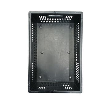 Stapelbak 600x400x235 mm, zwart kunststof, gebruikt, Gebruikt, 40 tot 60 cm, 50 tot 75 cm, Bak of Kist