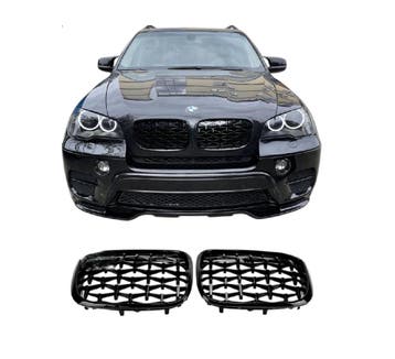 Grillen set | Nieren | geschikt voor BMW X5 E70 / X6 E71 | 2, Verzenden, Nieuw, BMW