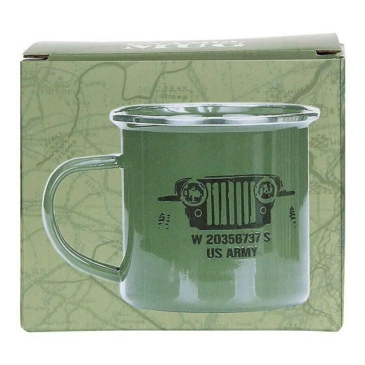 Emaille mok US Army. Diverse kleuren, Caravans en Kamperen, Kampeeraccessoires, Nieuw, Verzenden