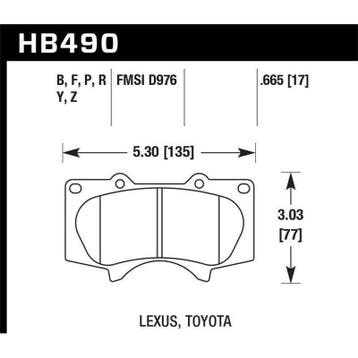 Hawk 10 Lexus GX460 / 03-09 Lexus GX470 / 04-10 4Runner, Ophalen of Verzenden, Nieuw