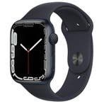 Refurbished Apple Watch Series 7 45mm, Sieraden, Tassen en Uiterlijk, Smartwatches, Verzenden, Zwart, IOS, Nieuw