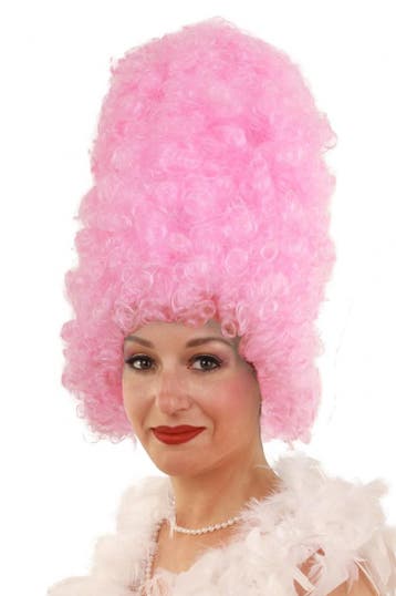 Luxe Hoge Pruik Rococo Roze met Gratis 2x Haarnetje Hofdame, Kleding | Dames, Ophalen of Verzenden, Nieuw, Carnaval