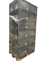 Palletaanbieding 20 stuks: eurobak 600x400x400mm grijs,, Ophalen of Verzenden, Gebruikt