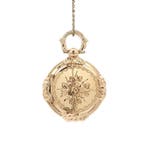 Vintage medaillon met gravure 12 kt, Sieraden, Tassen en Uiterlijk, Kettinghangers, Ophalen of Verzenden, Nieuw