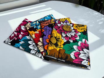 4 Fat quarters - Flower mix Quiltstoffen / Patchwork stoffen, Hobby en Vrije tijd, Stoffen en Lappen, Ophalen of Verzenden, Nieuw