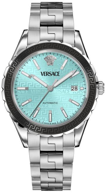 Versace VEQCA0324 Hellenyium automatisch horloge 42 mm, Overige merken, Staal, Verzenden, Polshorloge