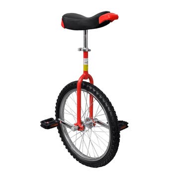 vidaXL Eenwieler verstelbaar 20 inch rood, Verzenden, Nieuw