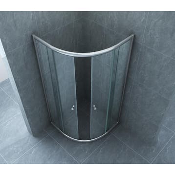 Xellanz Eco Kwartronde Douchecabine met 2 Schuifdeuren -, Ophalen of Verzenden, Nieuw, Glas
