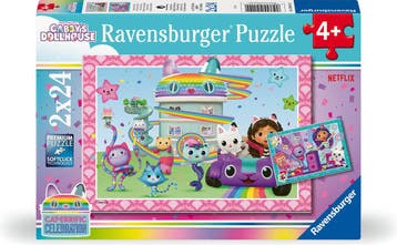 Gabbys Dollhouse Puzzel (2x24 stukjes) | Ravensburger -, Verzenden, Nieuw