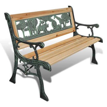 vidaXL Kindertuinbank 84 cm hout, Verzenden, Nieuw, Hout