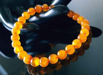 Amber Vintage Zeer Zeldzame Kleur Baltische Amber Armband -