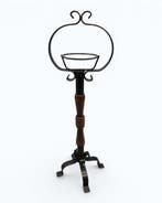 Asbak - Smeedijzer - Mid Century asbakhouder