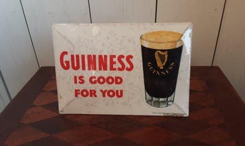 Guinness - Reclamebord - Glascoide