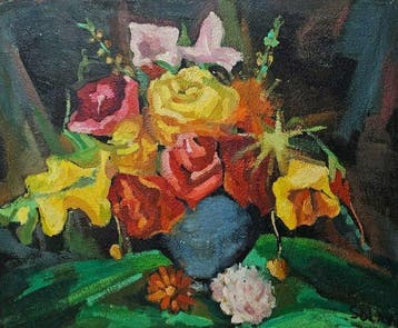 Rafael Solaz Albert (1950) - Naturaleza Floral en Jarrón