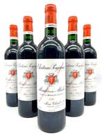 1996 Chateau Poujeaux - Moulis-en-Medoc - 6 Flessen (0.75, Nieuw