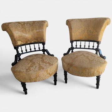 Fauteuil (2) - Hout - stoel