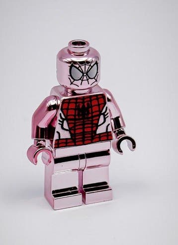 Lego Minifiguur - DC Comics - Chrome Pink Spiderman, Nieuw