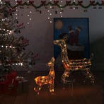vidaXL Kerstversiering rendierfamilie 160 LED meerkleurig, Diversen, Kerst, Verzenden, Nieuw