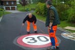 Premark thermoplastische markering, “stop” - bord - Wit &, Verzenden
