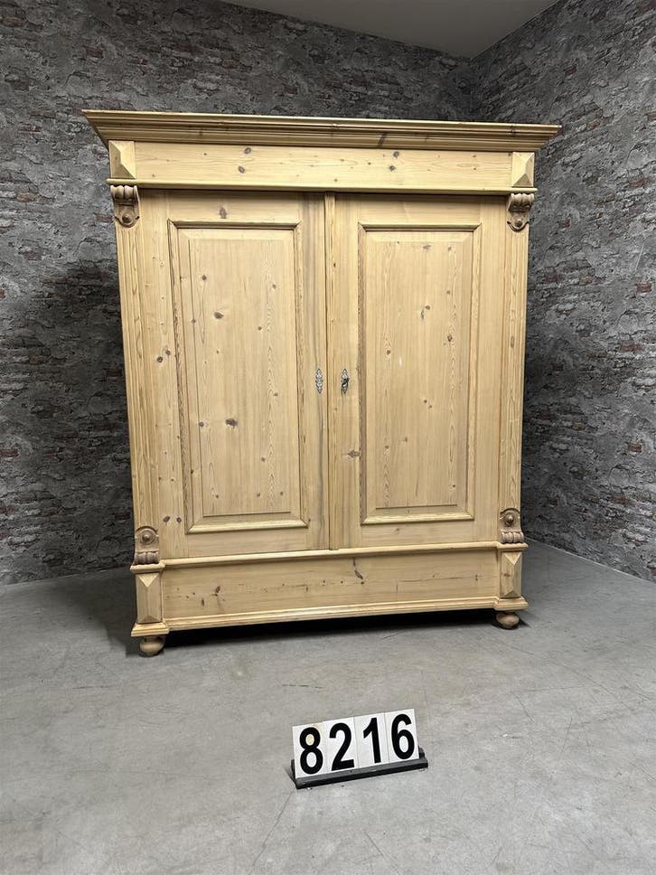 Prachtige antieke brocante grenen kledingkasten, Antiek en Kunst, Antiek | Meubels | Kasten