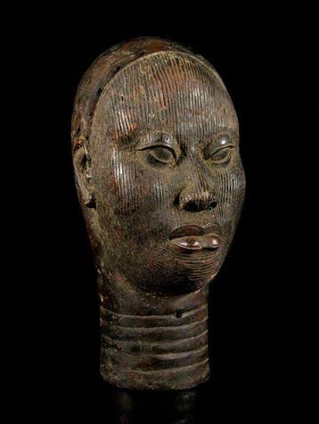 Bronzen Hoofd - Yoruba - Nigeria