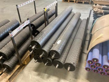 Online veiling: Transportrollen 1800 mm (8x)